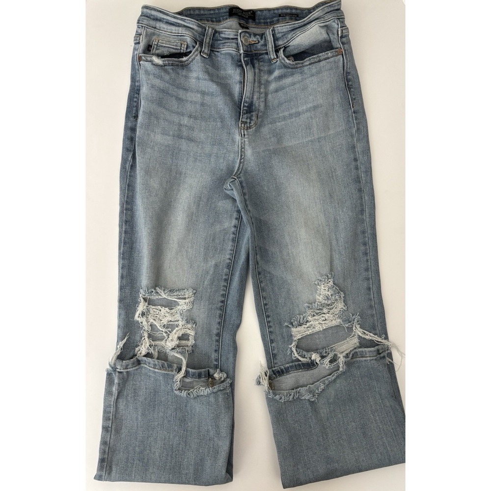 Judy Blue Women's Straight Fit Jeans 11/30 Streetwear Grunge